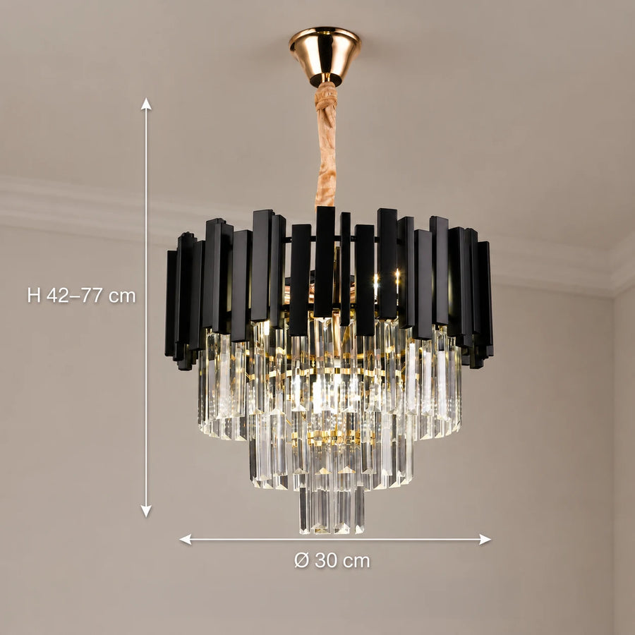 Candelabru Cristal BLOIS Petito 3xE14, Diametru 30cm, Negru, Inaltime Reglabila - 01_CC110:300BK.png