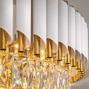 Candelabru Cristal VERSAILLES Eleganza 8x E14, Diametru 50cm, Auriu Lucios si Alb, Inaltime Reglabila - 02_CC900-500WH.png