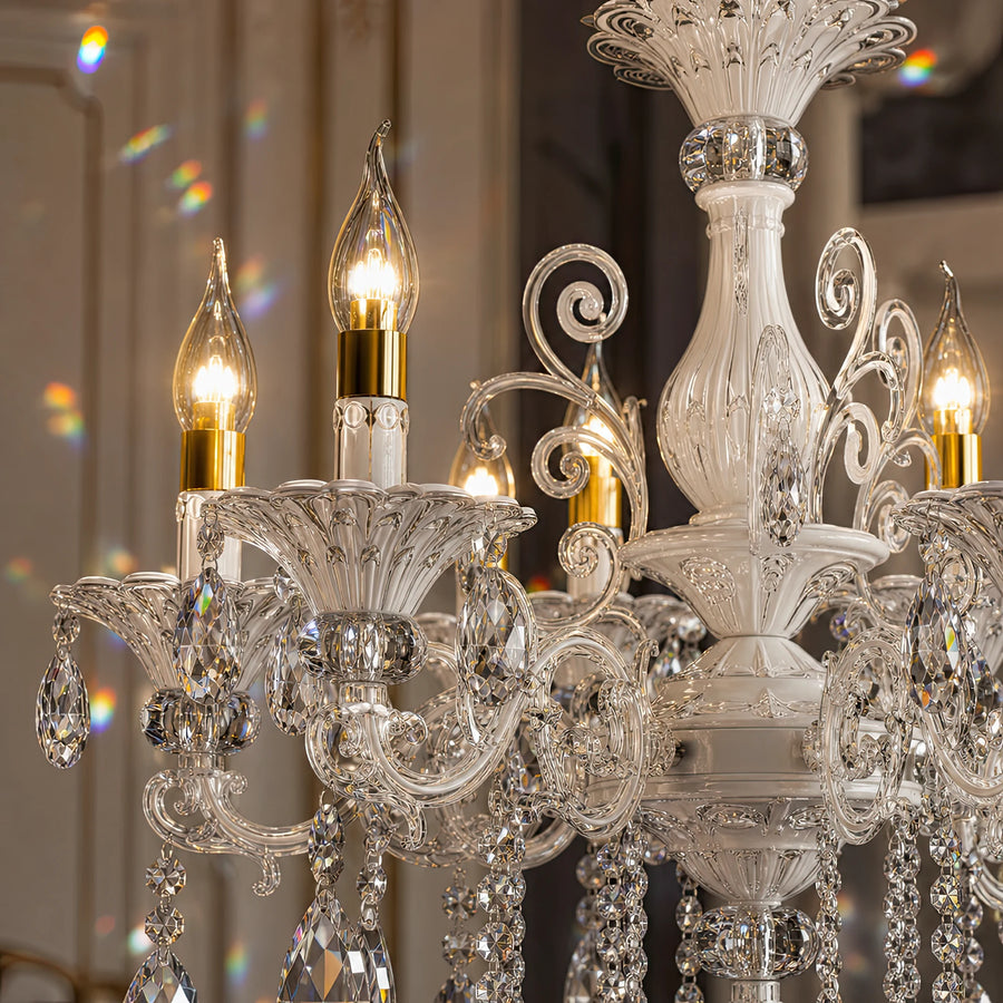 Candelabru SANSSOUCI 6xE14 Cristal si Metal – Design Clasic, Alb Argintiu - 04_CC220-6WH.png