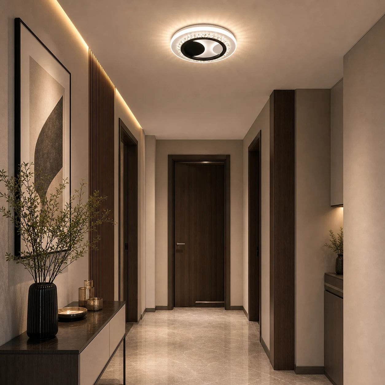 Lustra LED cu cristal ARIELLA 39W, Rotunda, Lumina Rece/Calda/Neutra, Negru - 07_LL602BK.png