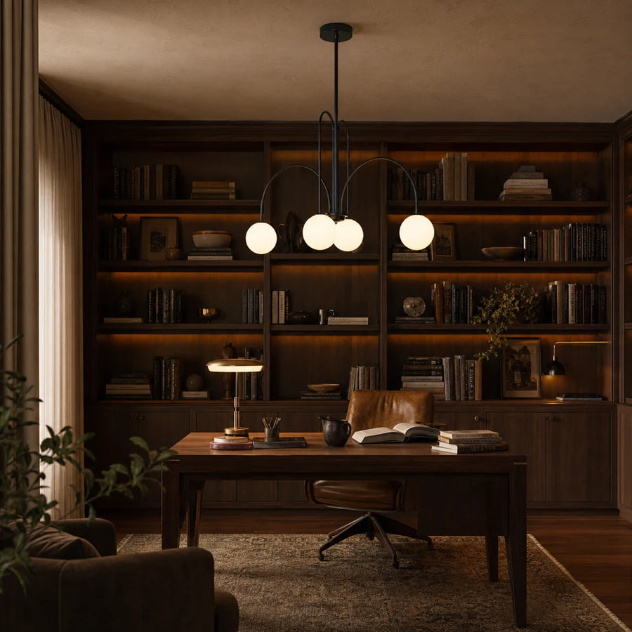 Lustra cu Abajur, Torino, 4xE27, Negru, Metal - 10_LC850-4BK.png