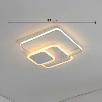 Lustra LED cu telecomanda ANEMONA 75W, 3 Patrate, lumina Rece/Calda/Neutra, Dimabila, Alb Lustre LED cu Telecomanda Default Title Alessandro Design