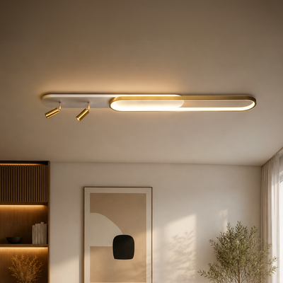 Proiector LED Reglabil FISSO Camilla, 66W, lumina Rece/Calda/Neutra, Auriu Lucios