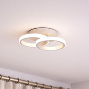 Lustra LED VERTEX CIRCULA 21W, 2 Cercuri, Rame Metalice, lumina Rece/Calda/Neutra, Alb Lustre LED Default Title Alessandro Design