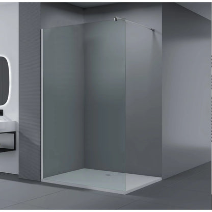 Paravan duș Walk-In 90x195 cm, sticlă securizată 8 mm, satin, profil metalic rezistent Dus Walk-in Default Title Alessandro Design