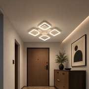 Lustra LED cu telecomanda ZOE 53W, 4 Patrate, lumina Rece/Calda/Neutra, Dimabila, Alb Lustre LED cu Telecomanda Default Title Alessandro Design