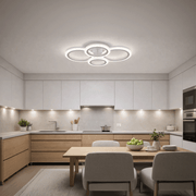 Lustra LED cu telecomanda BETTY 43W, 4 Cercuri, lumina Rece/Calda/Neutra, Dimabila, Alb Lustre LED cu Telecomanda Default Title Alessandro Design