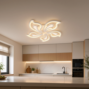 Lustra LED cu telecomanda GLORIOSA 95W, 5 Petale, lumina Rece/Calda/Neutra, Dimabila, Alb Lustre LED cu Telecomanda Default Title Alessandro Design
