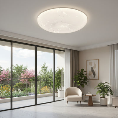 Plafonieră LED Rotund 23 cm, 22W, 3000K / 4000K / 6000K, Alb, Metal si Acril