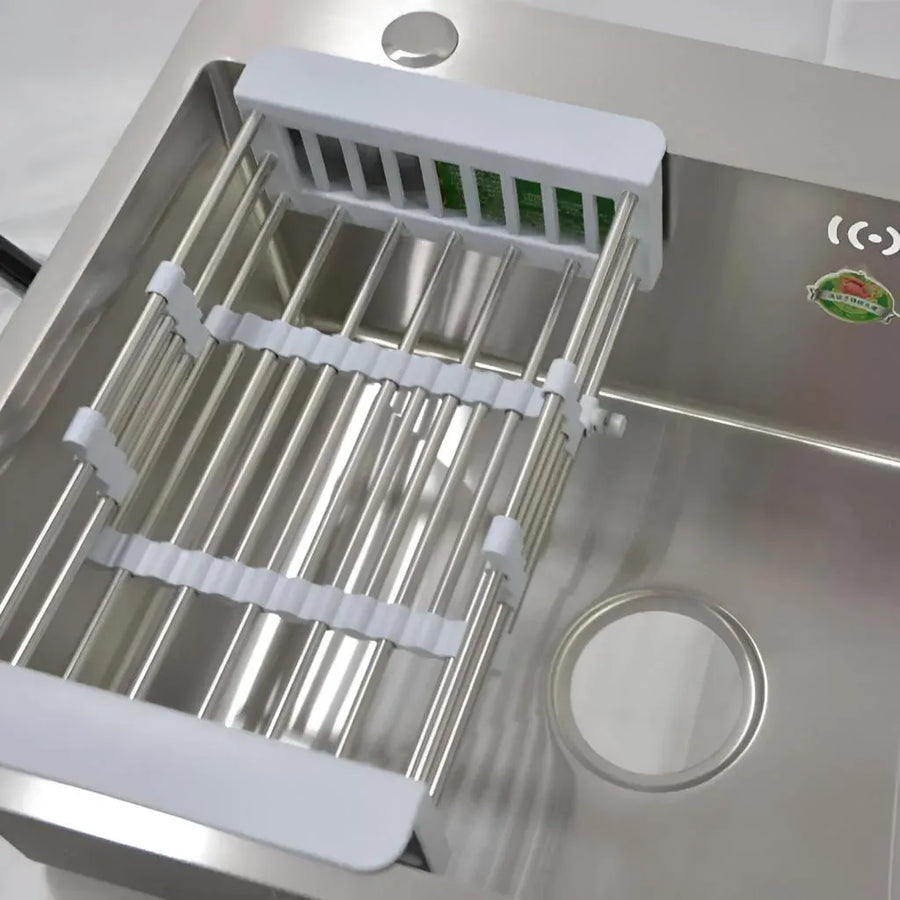 Chiuveta Bucatarie Inox, 50x40X21cm, Cu Accesorii, Inox Periat Chiuvete Default Title Alessandro Design