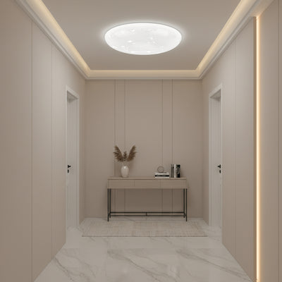 Plafonieră LED Stele 23 cm, 22W, 3000K / 4000K / 6000K, Alb, Metal si Acril