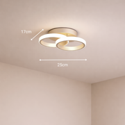 Lustra LED VERTEX CIRCULA 21W, 2 Cercuri, Rame Metalice, lumina Rece/Calda/Neutra, Alb Lustre LED Default Title Alessandro Design