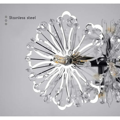 Candelabru Cristal PETERHOF Petito, 13xG4, Diametru 52 cm, Negru Candelabre Moderne Default Title Alessandro Design