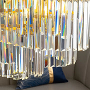 Candelabru Cristal TRIANON Eleganza 6x E27, Diametru 47cm, Auriu Lucios, Inaltime Reglabila Candelabre Cristal Default Title Alessandro Design