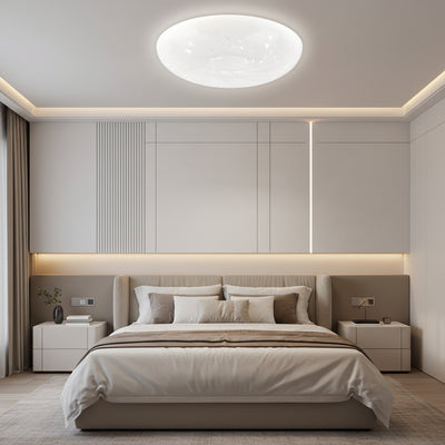 Plafonieră LED 35 cm, 31W, 3000K / 4000K / 6000K, Alb, Metal si Acril