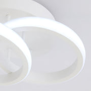 Lustra LED VERTEX CIRCULA 21W, 2 Cercuri, Rame Metalice, lumina Rece/Calda/Neutra, Alb Lustre LED Default Title Alessandro Design