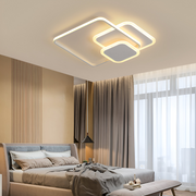 Lustra LED cu telecomanda ANEMONA 75W, 3 Patrate, lumina Rece/Calda/Neutra, Dimabila, Alb Lustre LED cu Telecomanda Default Title Alessandro Design