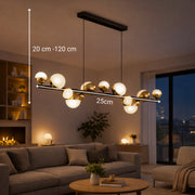 Lustră Suspendată LED Acril Aurion 29W cu Telecomandă, Dimabilă, Negru Auriu, Metal și Acril Lustre LED cu Telecomanda Default Title Alessandro Design