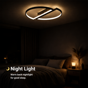 Lustra LED cu telecomanda VECTOR ARCUS 52W, 2 Elemente, lumina Rece/Calda/Neutra, Dimabila, Negru Lustre LED cu Telecomanda Default Title Alessandro Design