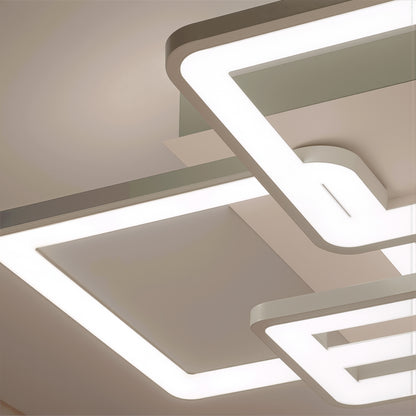 Lustra LED cu telecomanda ELLA 119W, 6 Patrate, lumina Rece/Calda/Neutra, Dimabila, Alb Lustre LED cu Telecomanda Default Title Alessandro Design