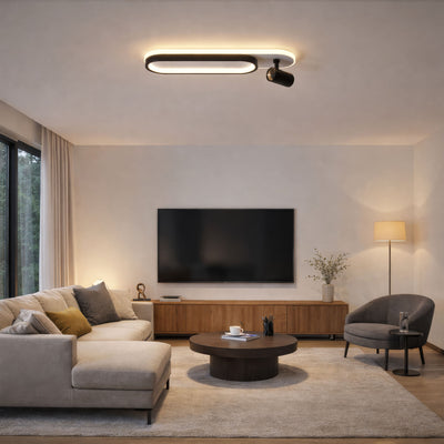 Proiector LED Reglabil FISSO Camilla 49W, lumina 3000/4000/6000k, Negru