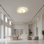 Lustră LED Marco cu Telecomandă, 76W, Dimabilă, Auriu, Metal, Acril și Sticlă, 3000K/4000K/6000K