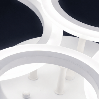Lustra LED cu telecomanda BETTY 43W, 4 Cercuri, lumina Rece/Calda/Neutra, Dimabila, Alb Lustre LED cu Telecomanda Default Title Alessandro Design