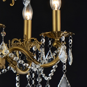 Candelabru SANSSOUCI Royal 12xE14 Metal si Cristal Inaltime Reglabila Alama Antichizata Candelabre Clasice Default Title Alessandro Design