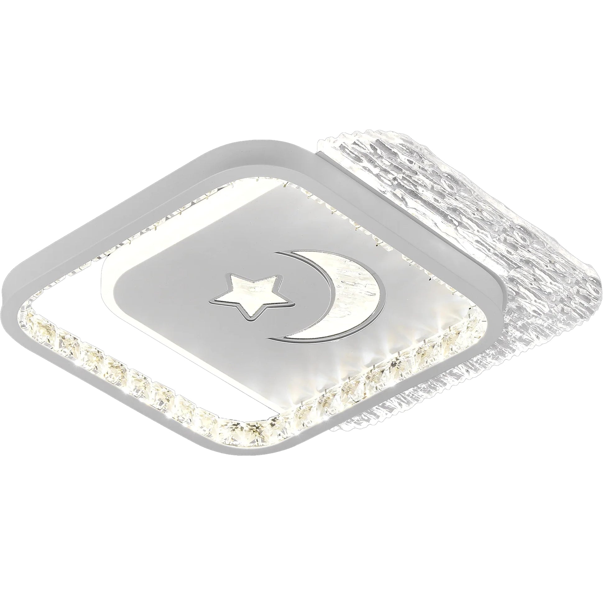 Lustra LED PERU 38W, 2 Patrate, lumina Rece/Calda/Neutra, Alb Lustre LED Default Title Alessandro Design