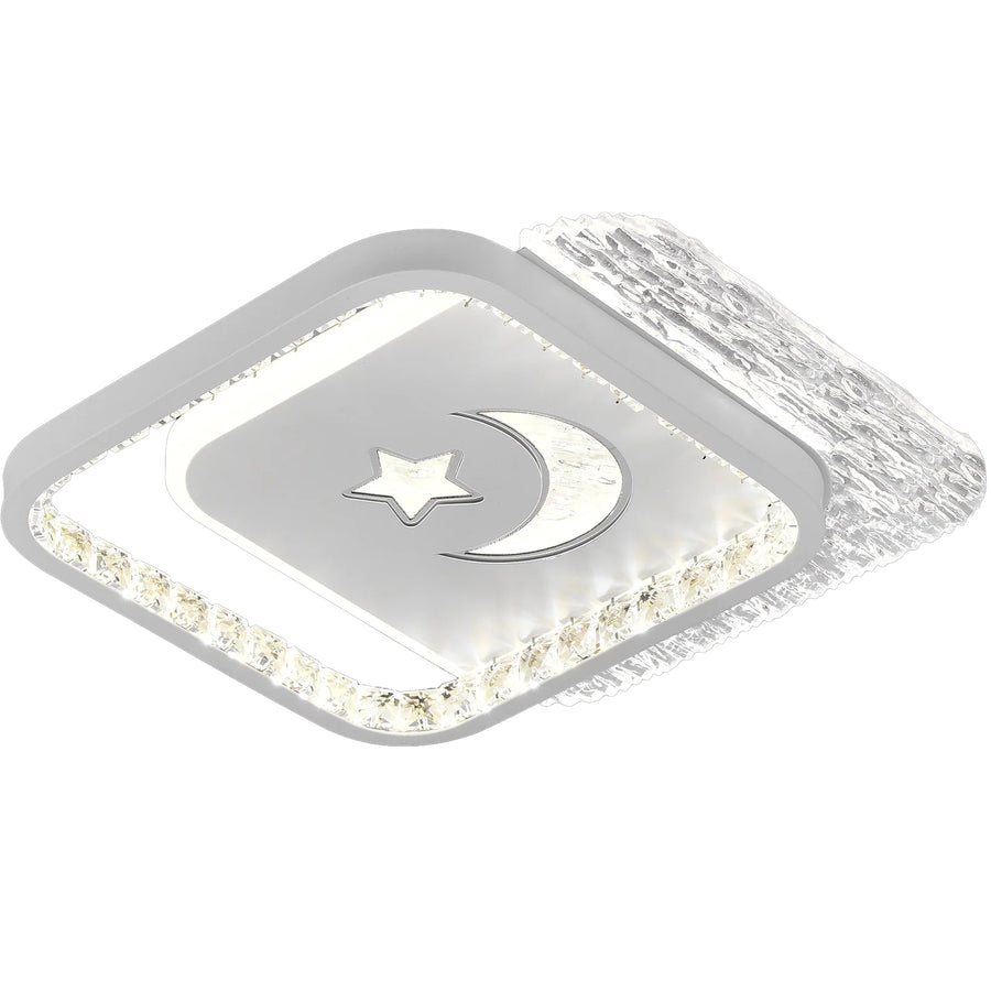 Lustra LED PERU 38W, 2 Patrate, lumina Rece/Calda/Neutra, Alb Lustre LED Default Title Alessandro Design