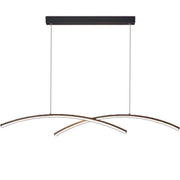 Lustra LED cu telecomanda FLUIRA, 52W, lumina Rece/Calda/Neutra, Dimabila, Negru Lustre LED cu Telecomanda Default Title Alessandro Design