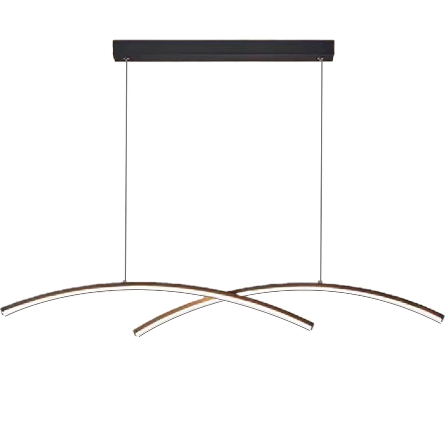 Lustra LED cu telecomanda FLUIRA, 52W, lumina Rece/Calda/Neutra, Dimabila, Negru Lustre LED cu Telecomanda Default Title Alessandro Design