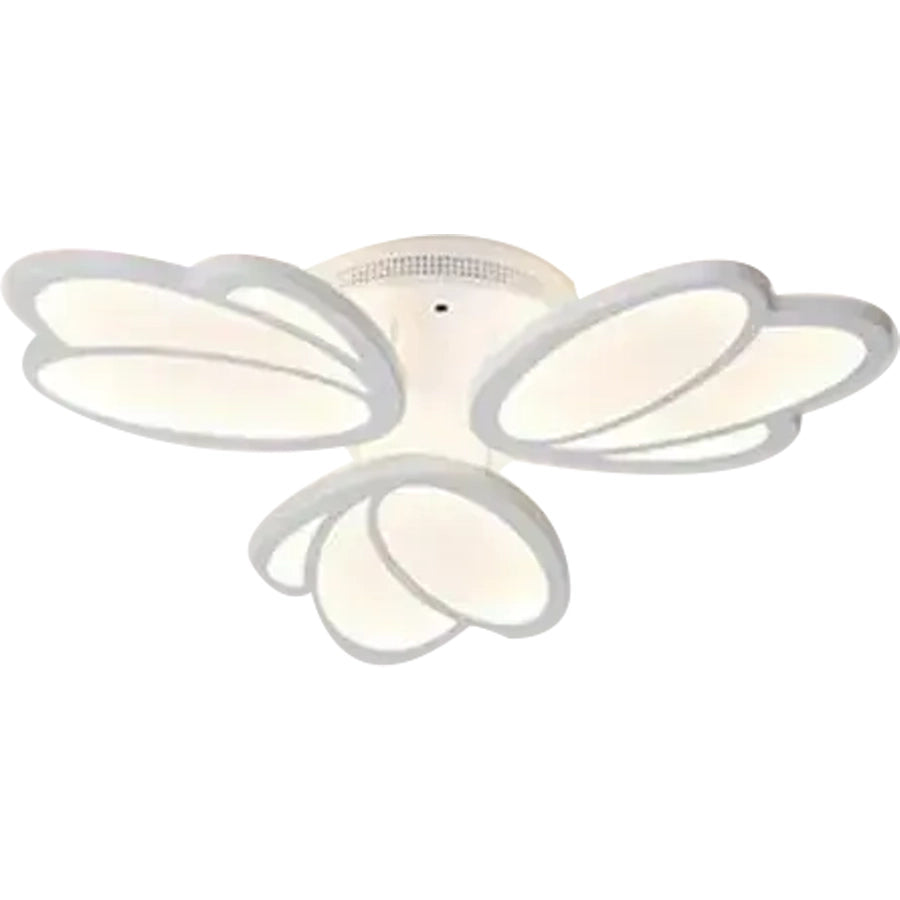 Lustra LED cu telecomanda TULIP 45W, 3 Petale, lumina Rece/Calda/Neutra, Dimabila, Alb Lustre LED cu Telecomanda Default Title Alessandro Design