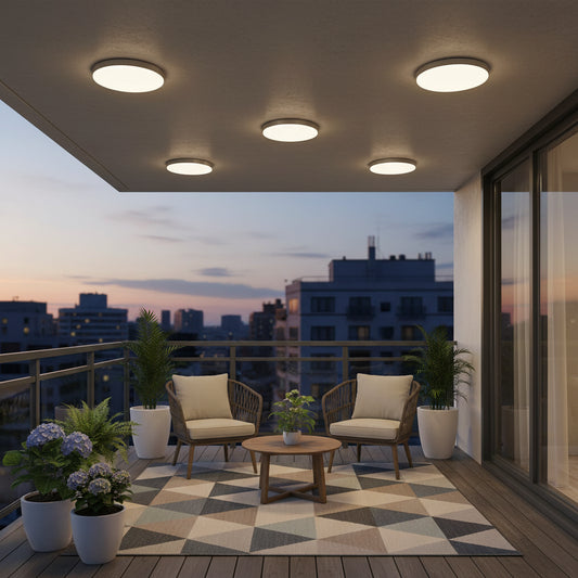 Plafoniera LED SOLIS 27cm 20W Lumina Rece, Alb