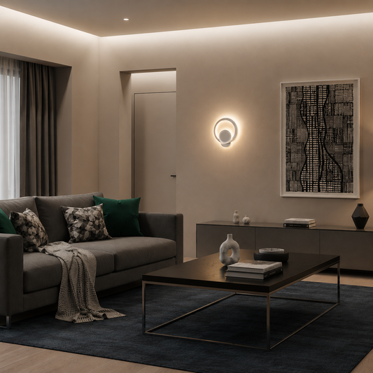 Aplica LED Urbanist 19W Rotunda Lumina Rece/Calda/Neutra Acril si Metal Alb
