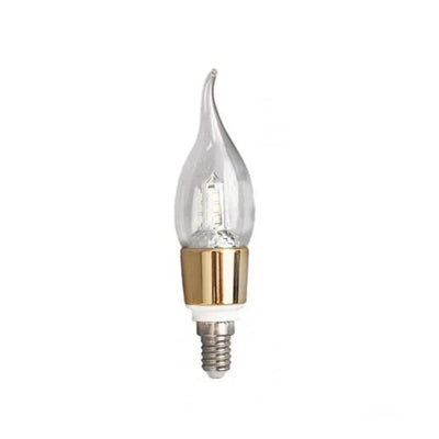 Bec LED E14 Lumanare, 9W, Lumina Rece, 6000K, Auriu
