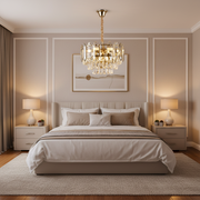 Candelabru Cristal Alfred 3 x E14 Auriu