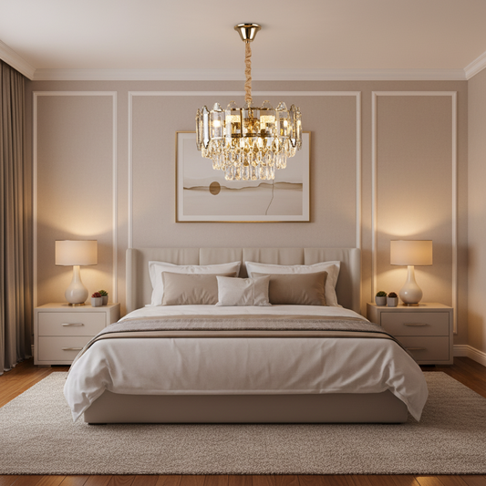 Candelabru Cristal Alfred 3 x E14 Auriu