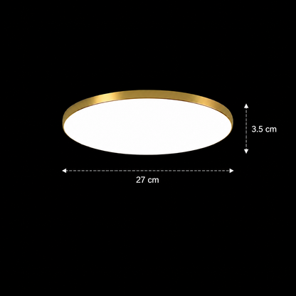 Plafoniera LED SOLIS 27cm 20W Lumina Rece Auriu Plafoniere LED Default Title Alessandro Design