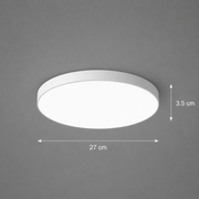 Plafoniera LED SOLIS 27cm 20W Lumina Rece, Alb
