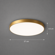 Plafoniera LED SOLIS 37cm 33W Lumina Rece Auriu