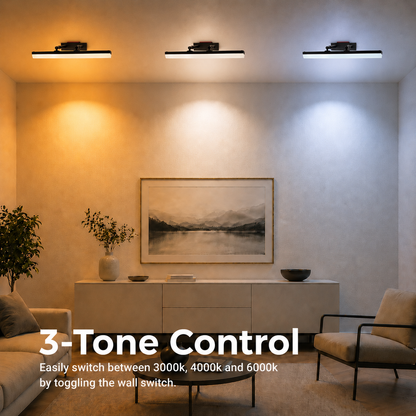 Aplica LED, MALAWI, 6W, liniara, lumina Calda/Neutra/Rece, Negru