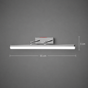 Aplica LED BALATON, 10W, liniara, lumina Calda/ Neutra/ Rece, Crom Lucios