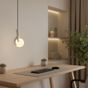Aplica Decorativa MANO, 15x30cm, 1xE27, Sticla si Resina, Alb