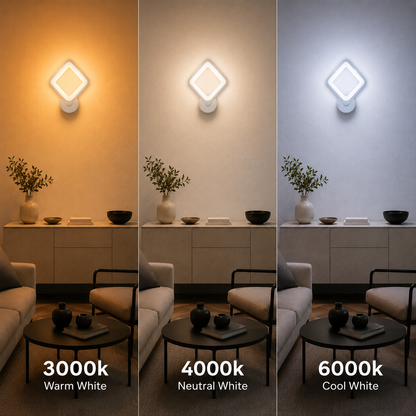 Aplica LED Akila, 15W, Alb, Lumina Rece/Calda/Neutra