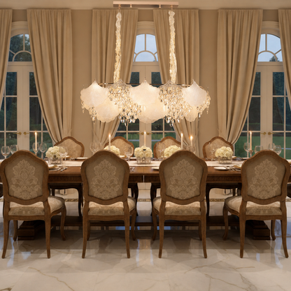 Candelabru Cristal LUXE Supremo, 11xE14, Dimensiuni 83x33 cm, Inaltime 28cm, Auriu Lucios, Inaltime Reglabila, Design Elegant Candelabre Cristal Default Title Alessandro Design