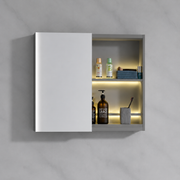Set Mobilier NOVA pentru Baie, Dulap Lavoar + Dulap Oglinda 60cm, 2 Piese, Gri Mobilier Baie Default Title Alessandro Design
