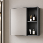 Set Mobilier SIENA pentru Baie ,Dulap Lavoar+Dulap Oglinda 60cm, 2 Piese, Gri si Alb Mobilier Baie Default Title Alessandro Design