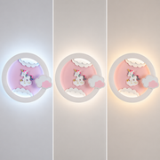 Lustra LED cu telecomanda 71W, Diametru 50cm, lumina Rece/Calda/Neutra, Roz Lustre LED cu Telecomanda Default Title Alessandro Design