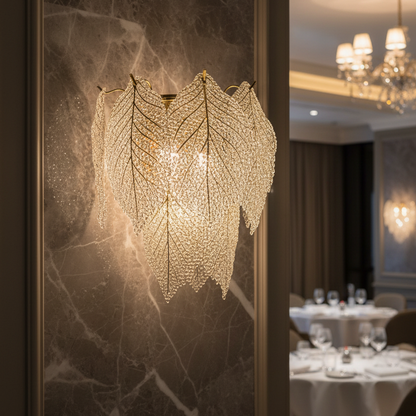 Aplica Cristal LACE, 3xE14, Diametru 30 cm, Inaltime 34 cm, Auriu Lucios, Design Elegant Candelabre Cristal Default Title Alessandro Design